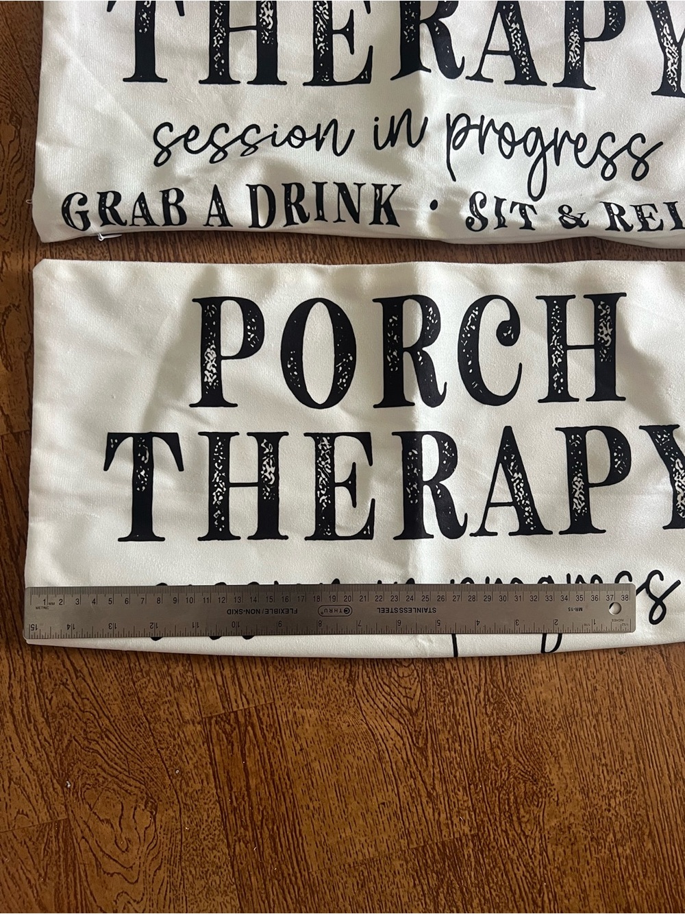 Amazon Porch Therapy Accent Pillow Covers in White and Black set of two - Picture 2 of 6
